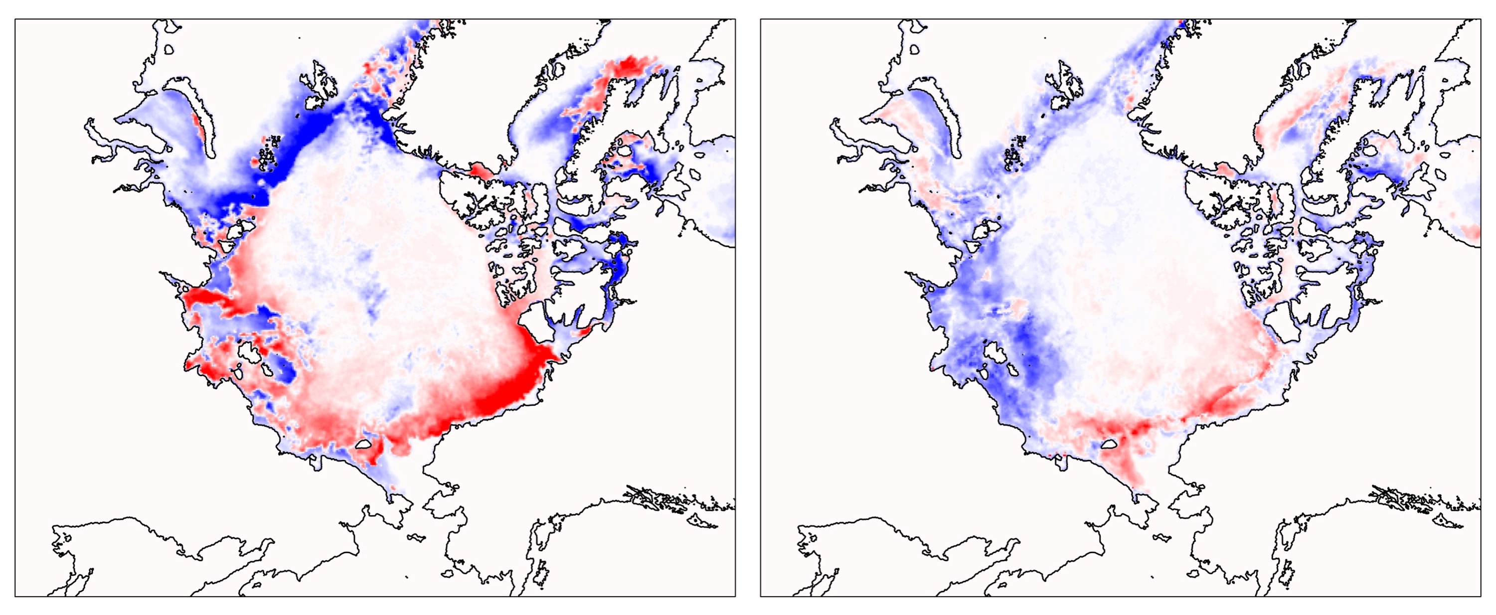 Accumulated shear of sea ice motion from January 1 to May 31.